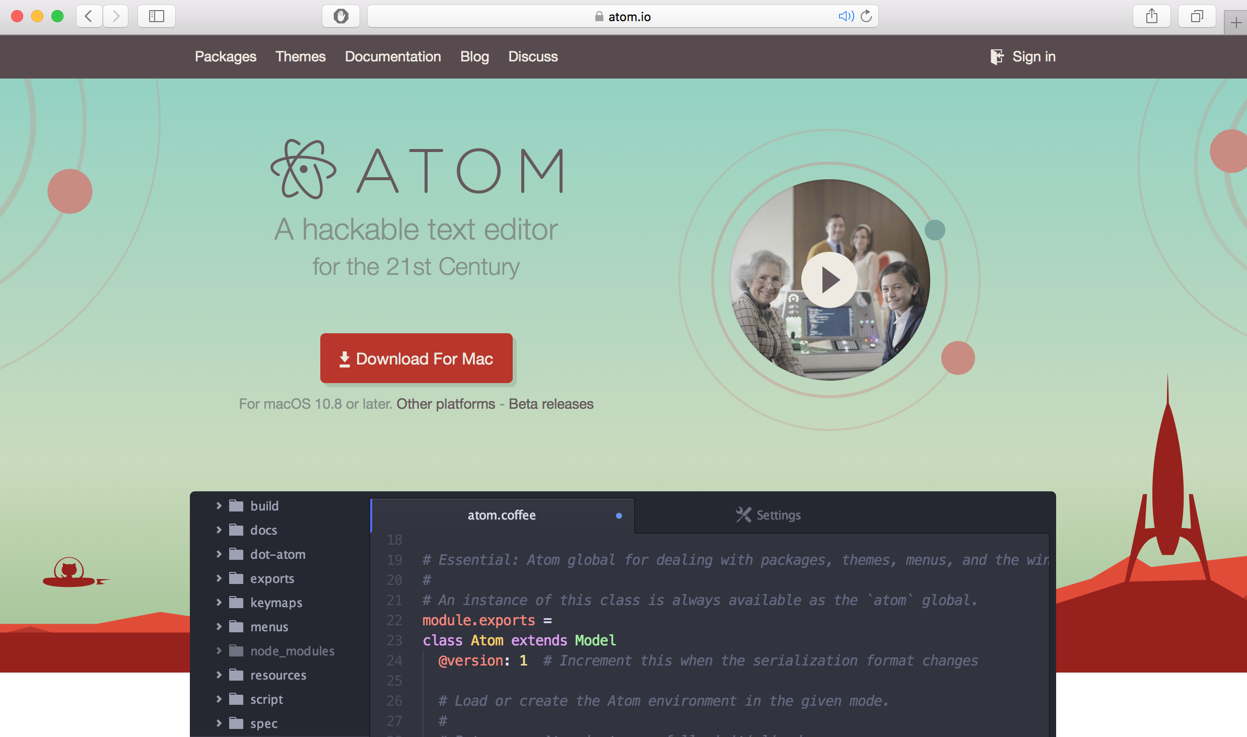Atom editor for pc